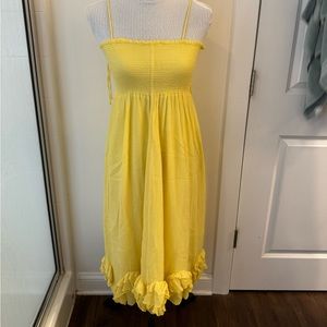 J Crew Yellow Summer Spring Dress Size XS
